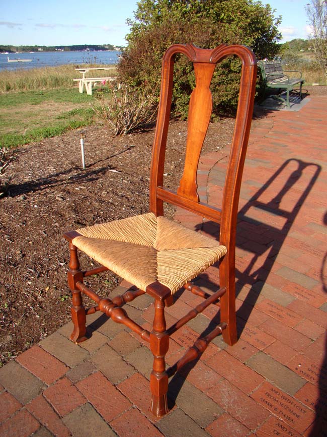 A fine and rare New England Queen Anne maple side chair probably from coastal Connecticut circa 1730-1760